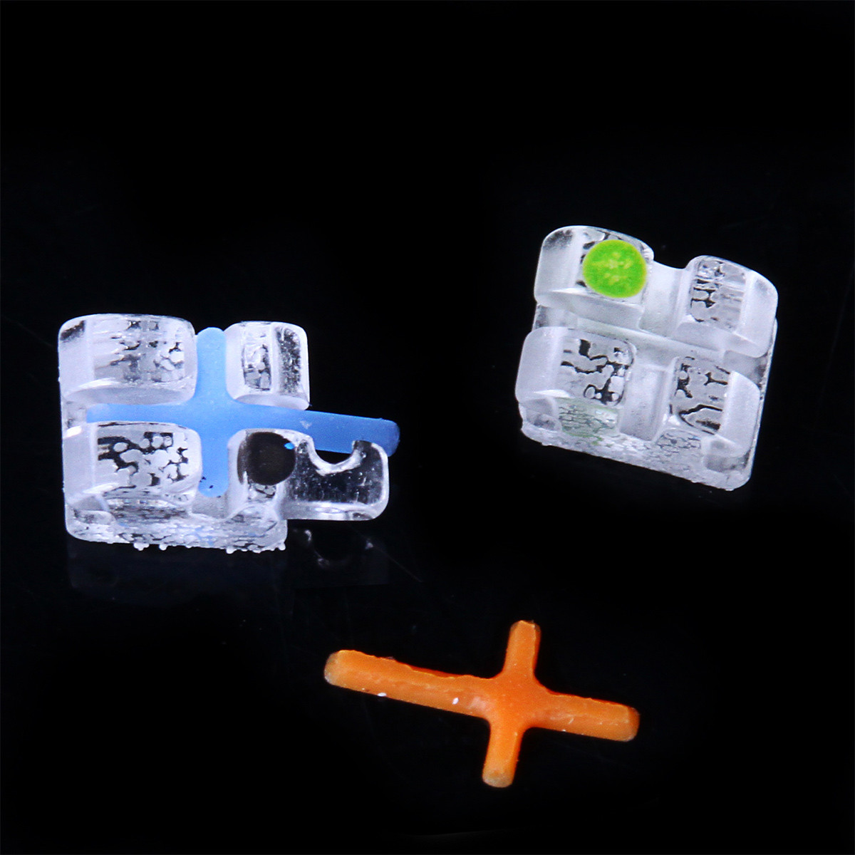 AZDENT Dental Ortho Sapphire Bracket Buccal Tubes Mini roth/MBT.022 Hooks 345