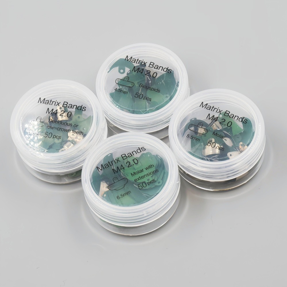 Dental Sectional Matrix Bands 4.5 5.5 6.5 Niti Retaining Rings Wedges Palodent
