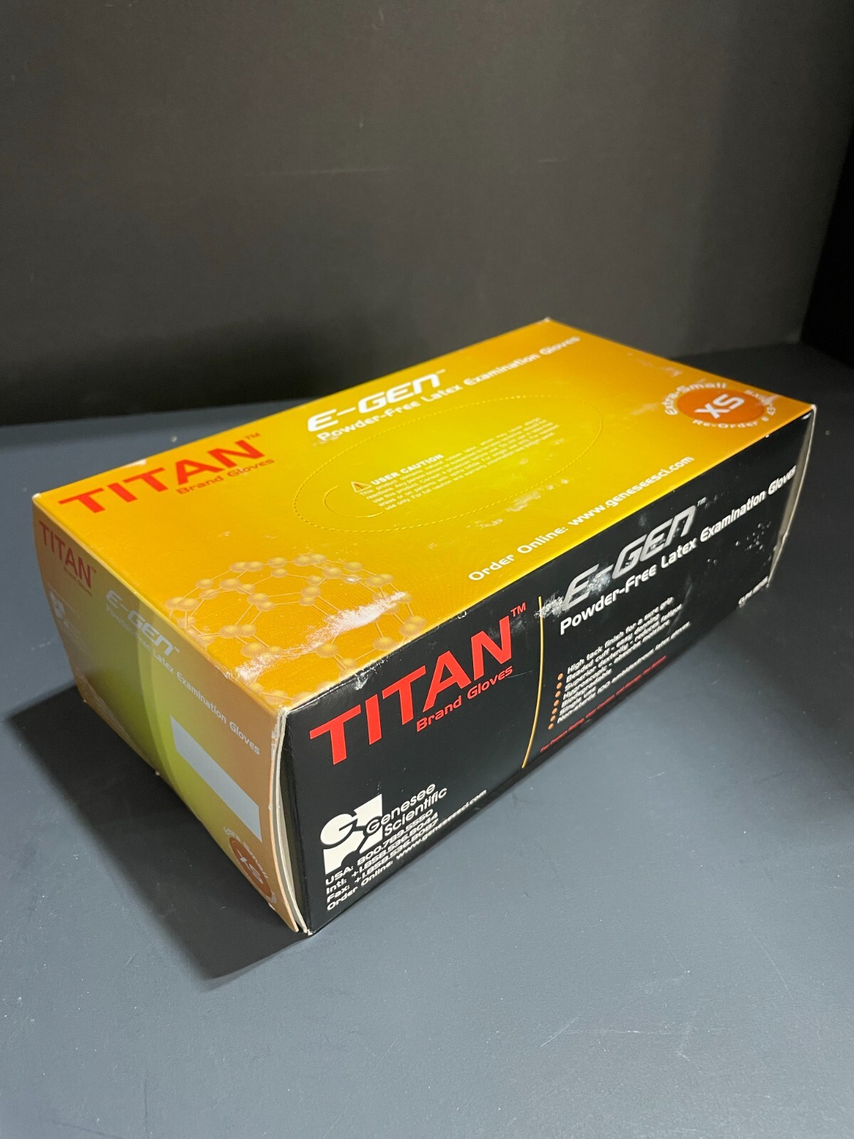 Titan Latex Exam Gloves Extra Small 8 Boxes with 100 Gloves Each