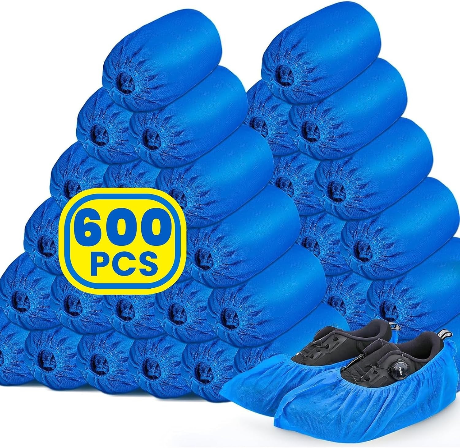 600 Pack 300 Pairs Shoe Covers Disposable Non-woven Fabric Shoes Covers Indoor