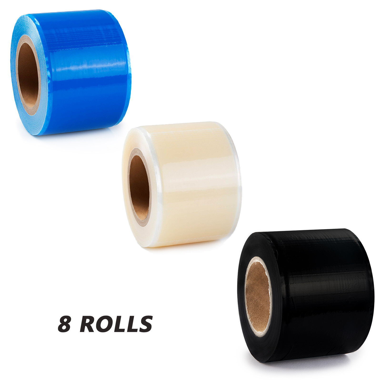 8 ROLLS Dental Medical Tattoo Barrier Film Roll Tape 1200 Perforted Sheets 4″x6″