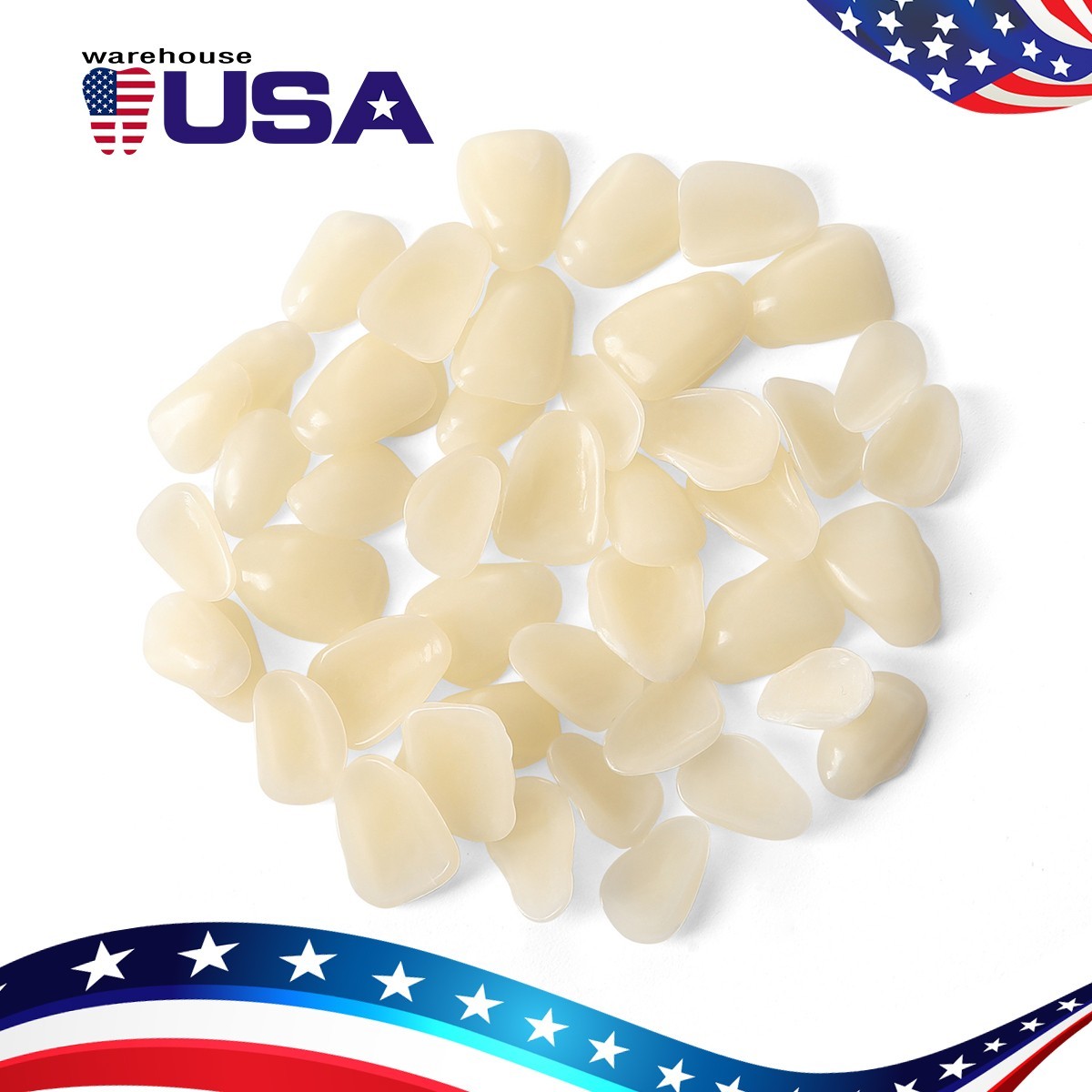 Dental Teeth Veneers Whitening Resin Anterior Upper Temporary Crowns A2 Nature