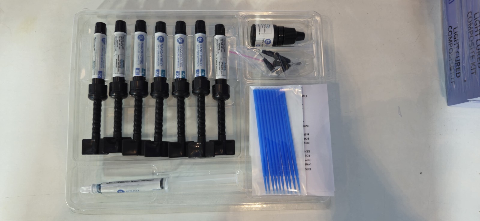 AWSM Nano Hybrid Light Cured Dental Composite Kit ( Free Ship )