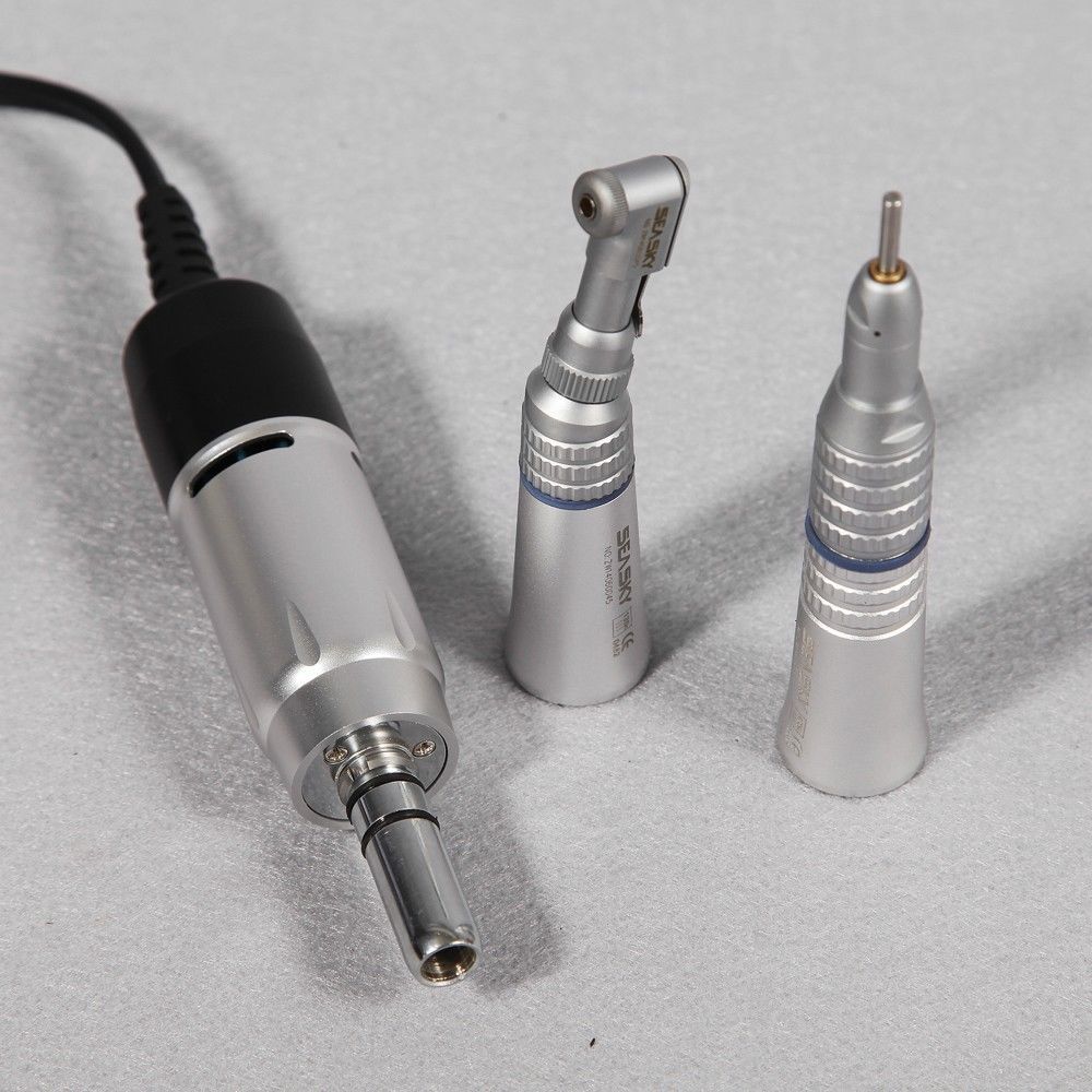 Dental Lab Marathon 35000 RPM Micromotor polisher Motor contra angle + 10 Drills