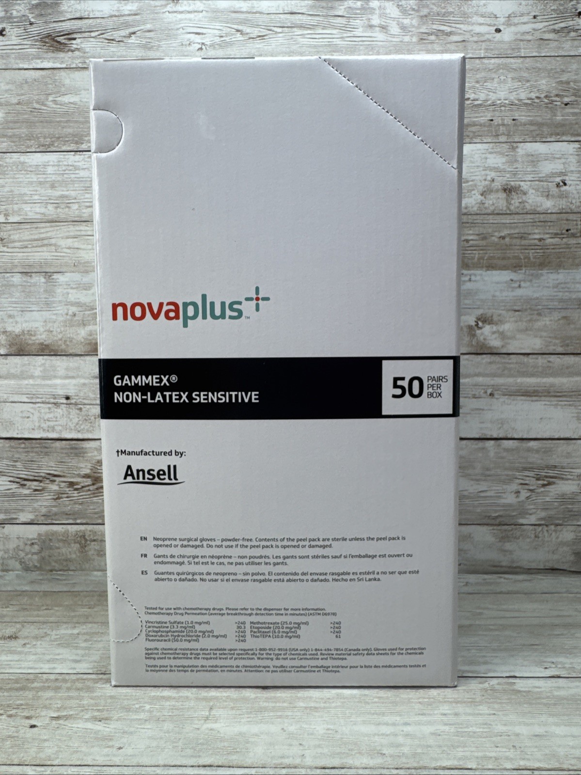 Gammex NovaPlus Non-Latex SENSITIVE Surgical Glove *1 Box* Size: 5.5 *See Date*
