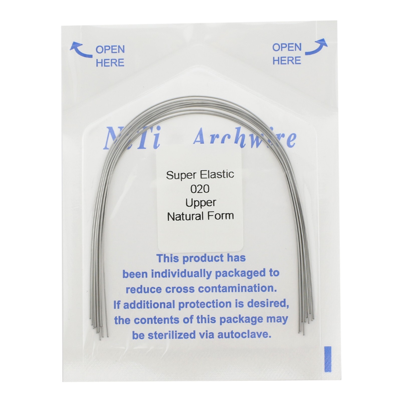 100PCS Dental Orthodontic Arch Wire Niti Natural Form Round Rectangular 16×22 14