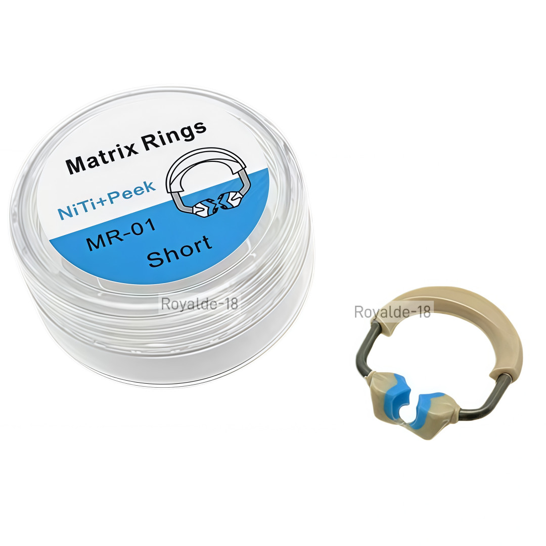Dental Sectional Matrix System Nickel Titanium Alloy Matrices Clip Ring Bands
