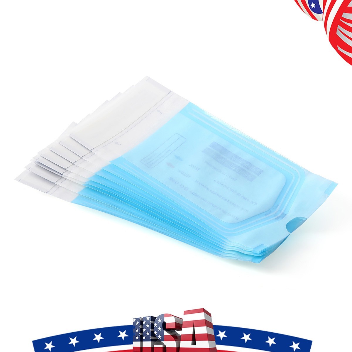 200pcs Dental Self-sealing Sterilization Autoclave Pouches Bags Nail Art Tool