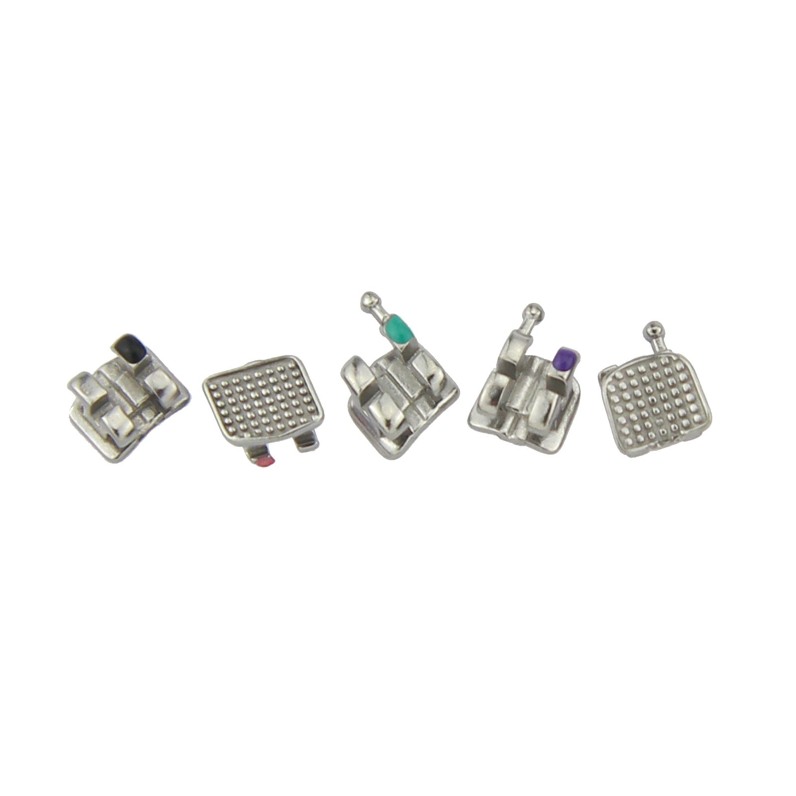 Dental Ortodoncia Brackets MIM Metal Braces Mini Roth MBT 0.018 345 Hooks 5-5