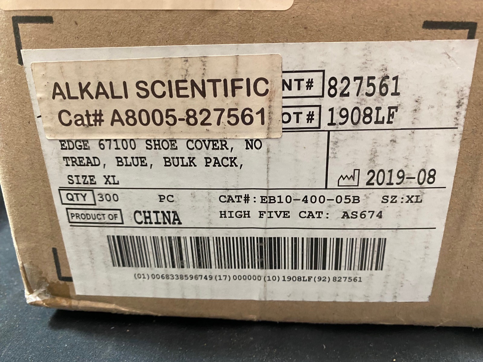 LABORATORY Shoe Covers XL Blue Bulk Packed No Tread EB10-400-05B (260/cs)