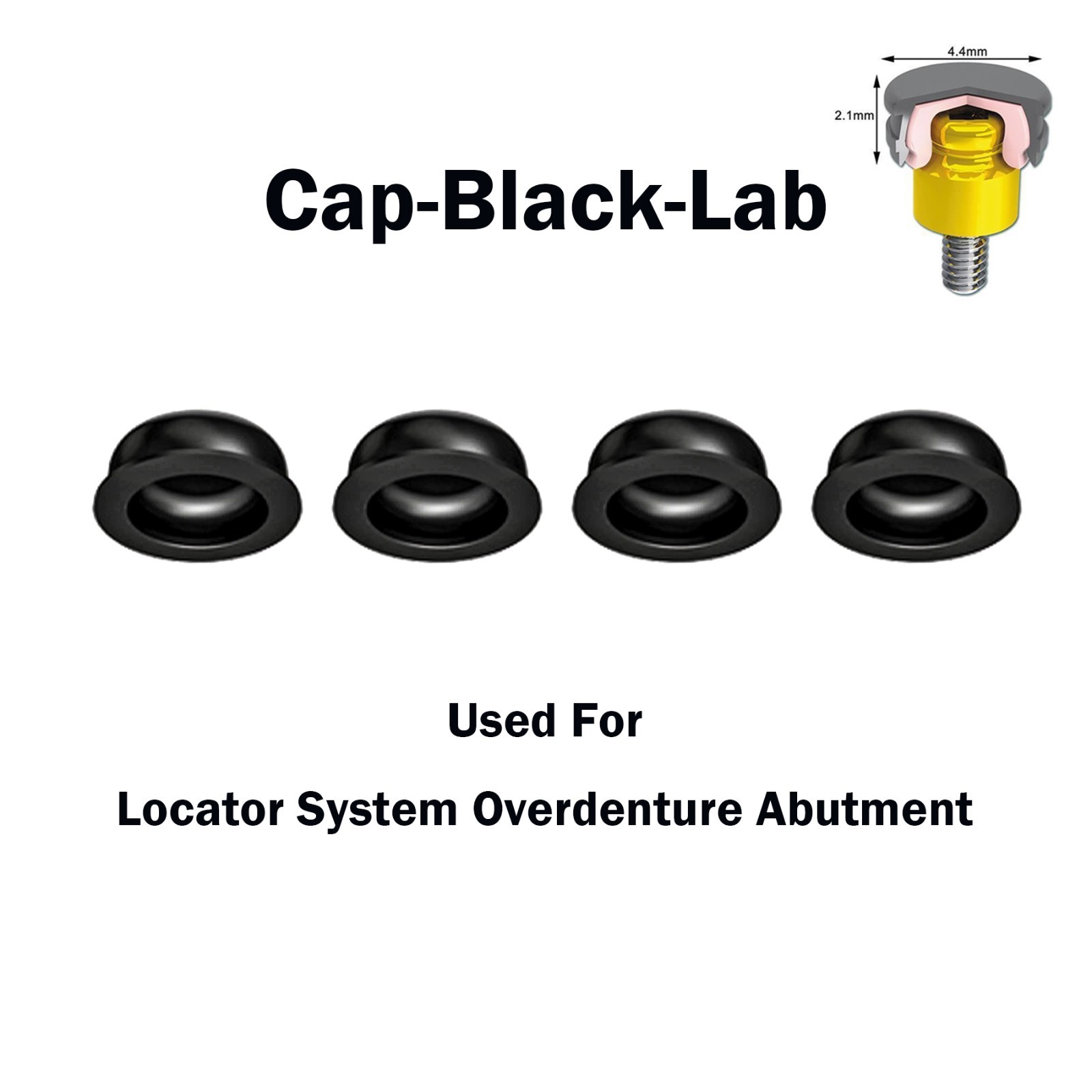 Zest Locator Abutment Retention Replacement Insert Cap Dental Overdenture Parts