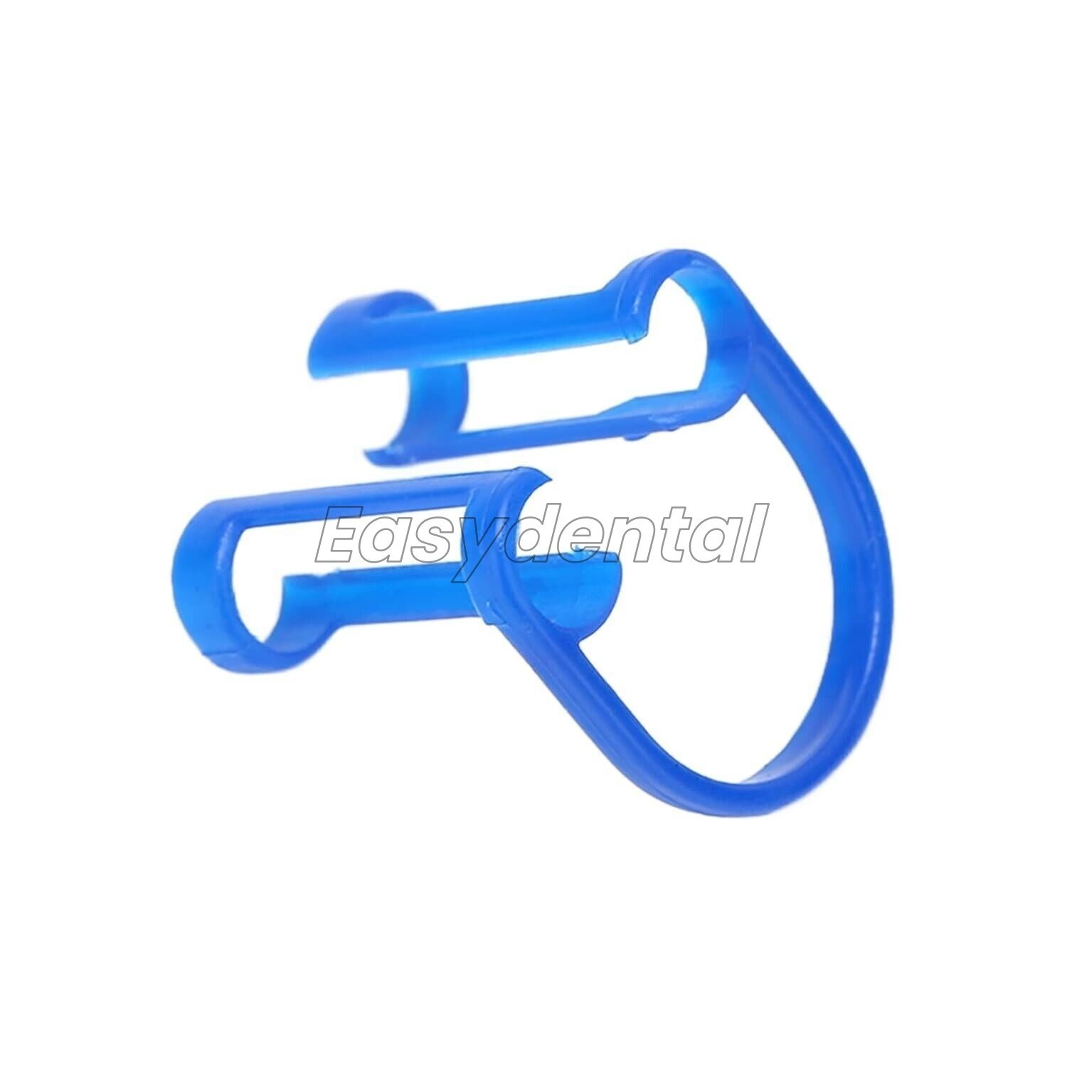 10-100Pcs Cotton Roll Holder Disposable Clips Plastic Blue For Dental Lab Clinic