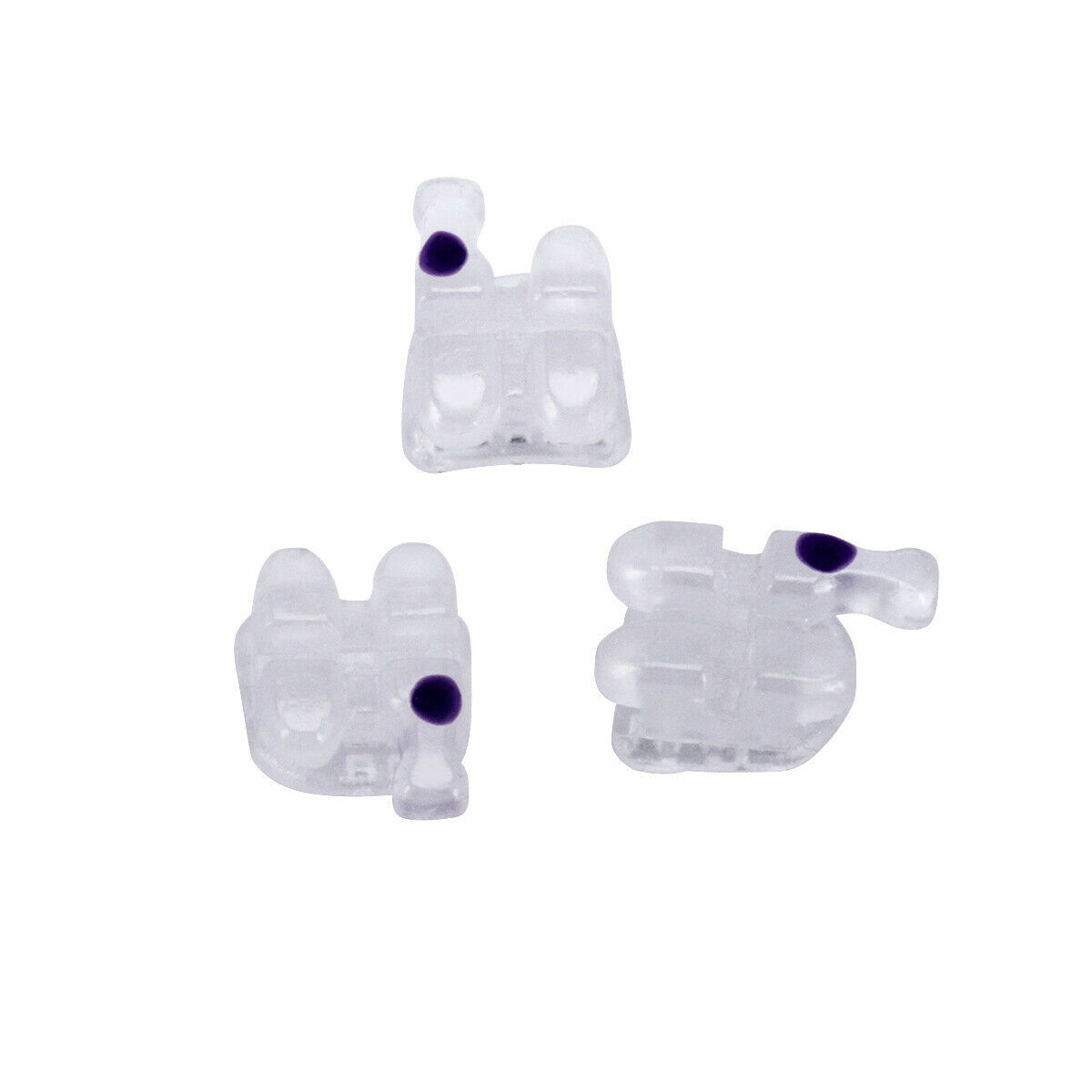 Dental Orthodontic Ceramic Brackets Braces Roth MBT 0.022/018 Hooks 3 4 5 AZDENT