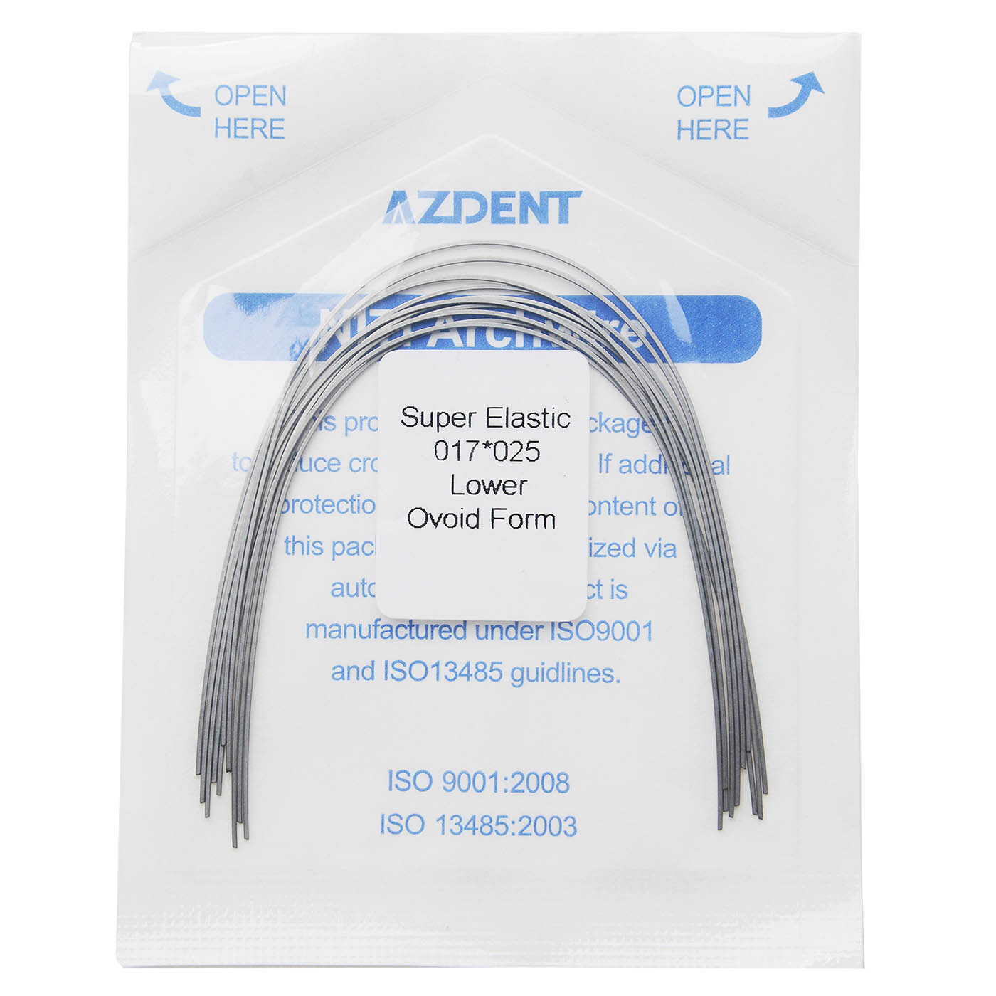 10Bag AZDENT Dental Orthodontic Super Elastic Niti Arch Wires Rectangular Ovoid