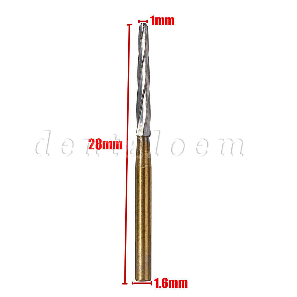 5Pcs Dental Endo-Z Titanium Tungsten Carbide High Speed Cutting Burs FG 1.60mm