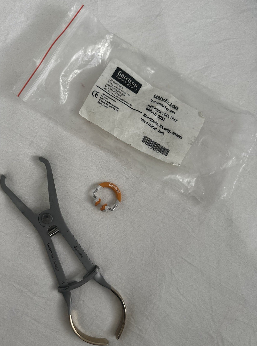 Garrison UNVF-100 Universal Forceps with Universal Matrix Band Dentistry