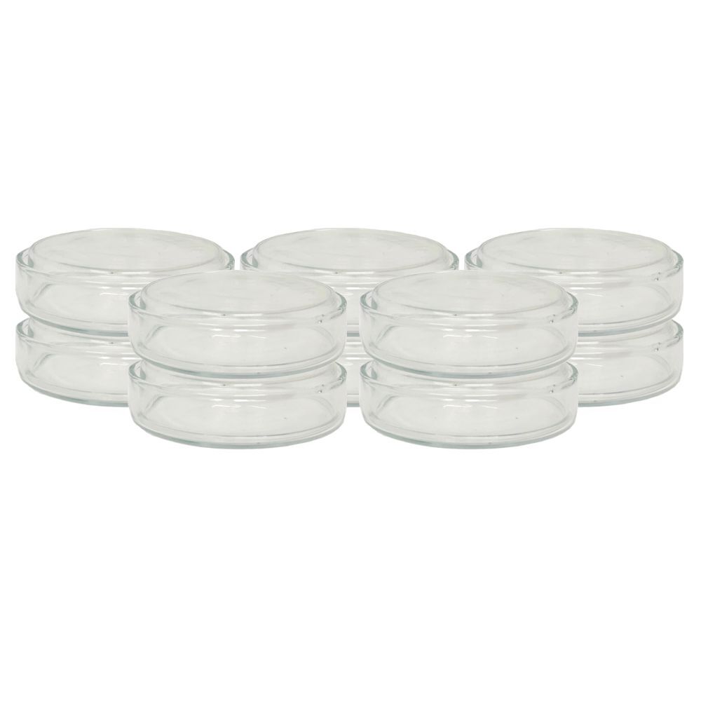 90mm Glass Petri Dish with Cover, Karter Scientific 218P3 (Pack of 50)