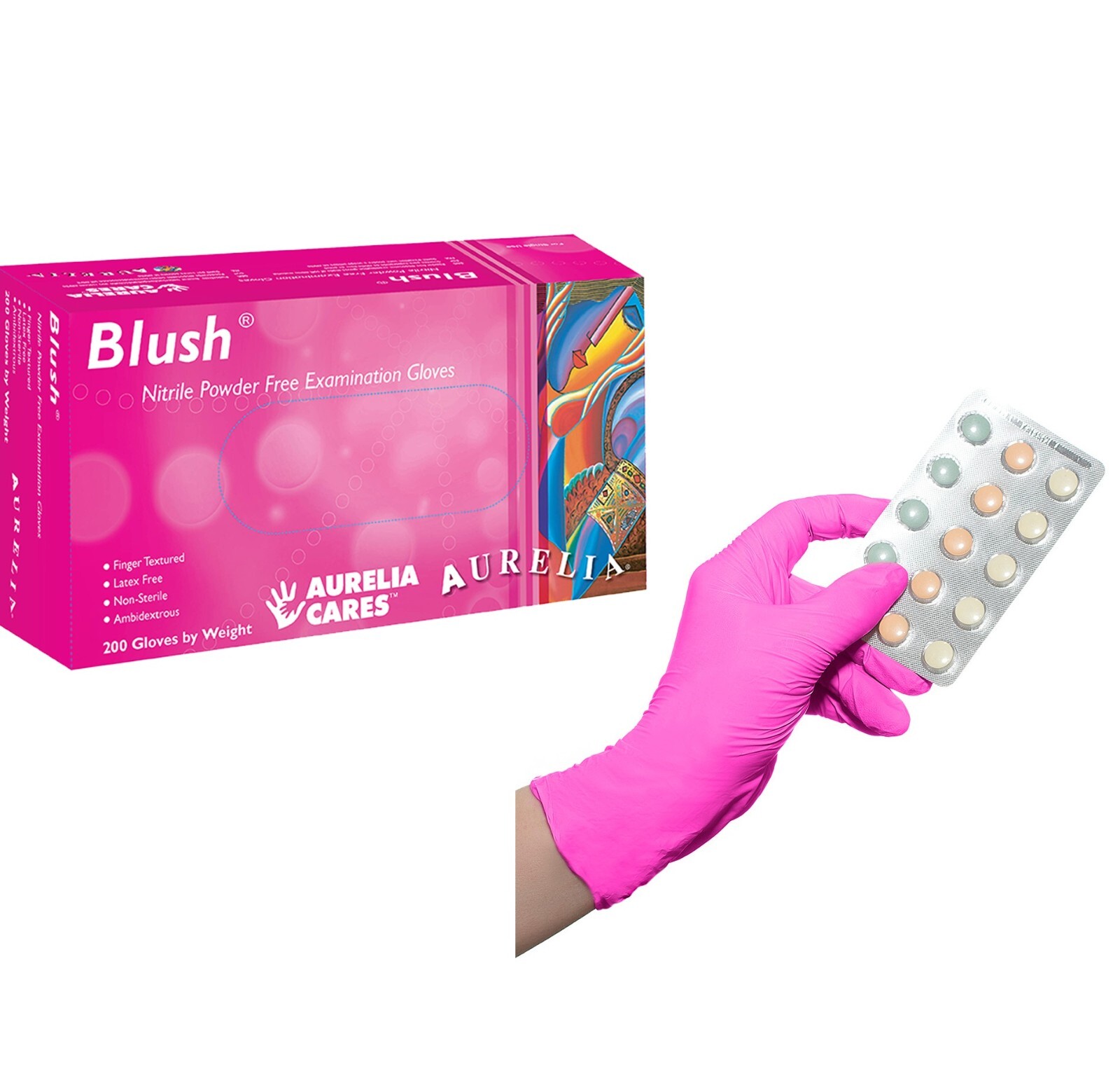 Aurelia Nitrile Latex Exam Industrial Gloves High Quality Medical (Choose Sizes)