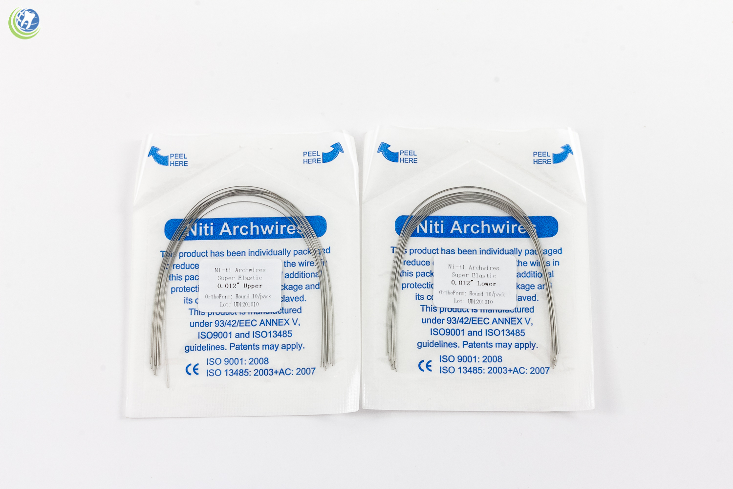 Dental Orthodontic Super Elastic Niti Archwire Round Wires 0.12″ 3 Upper 3 Lower