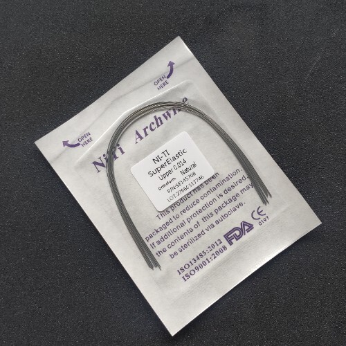 Dental Orthodontic Super Elastic NITI Arch Wires Round Natural Form Arcs Wire