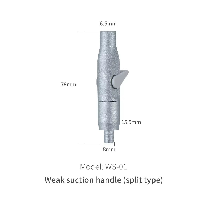 Dental Valve Oral Saliva Ejector Suction Short Strong Weak Handpiece Tip Adaptor