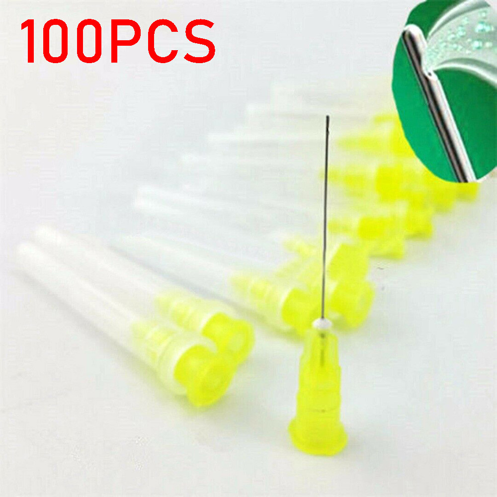 100pcs Dental Endo Irrigation Needle Tip 30GA End-Closed Side Hole Syringes NEW