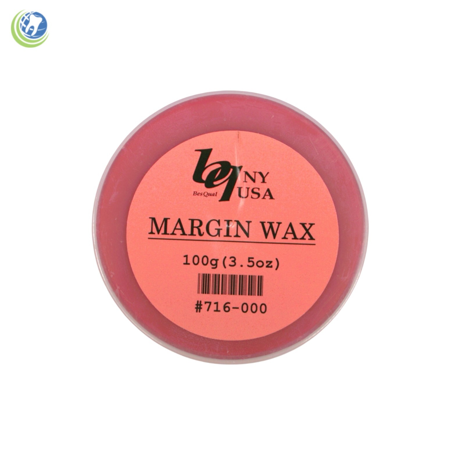 Dental Lab Margin Wax Red. Size: 3.82″ x 0.835″. Weight: 100g (3.5oz) Besqual