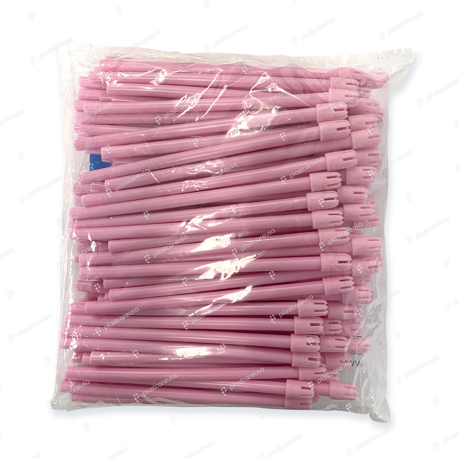 100 (1 Bag) Pink Dental Saliva Ejectors Ejector Disposable Suction Tips
