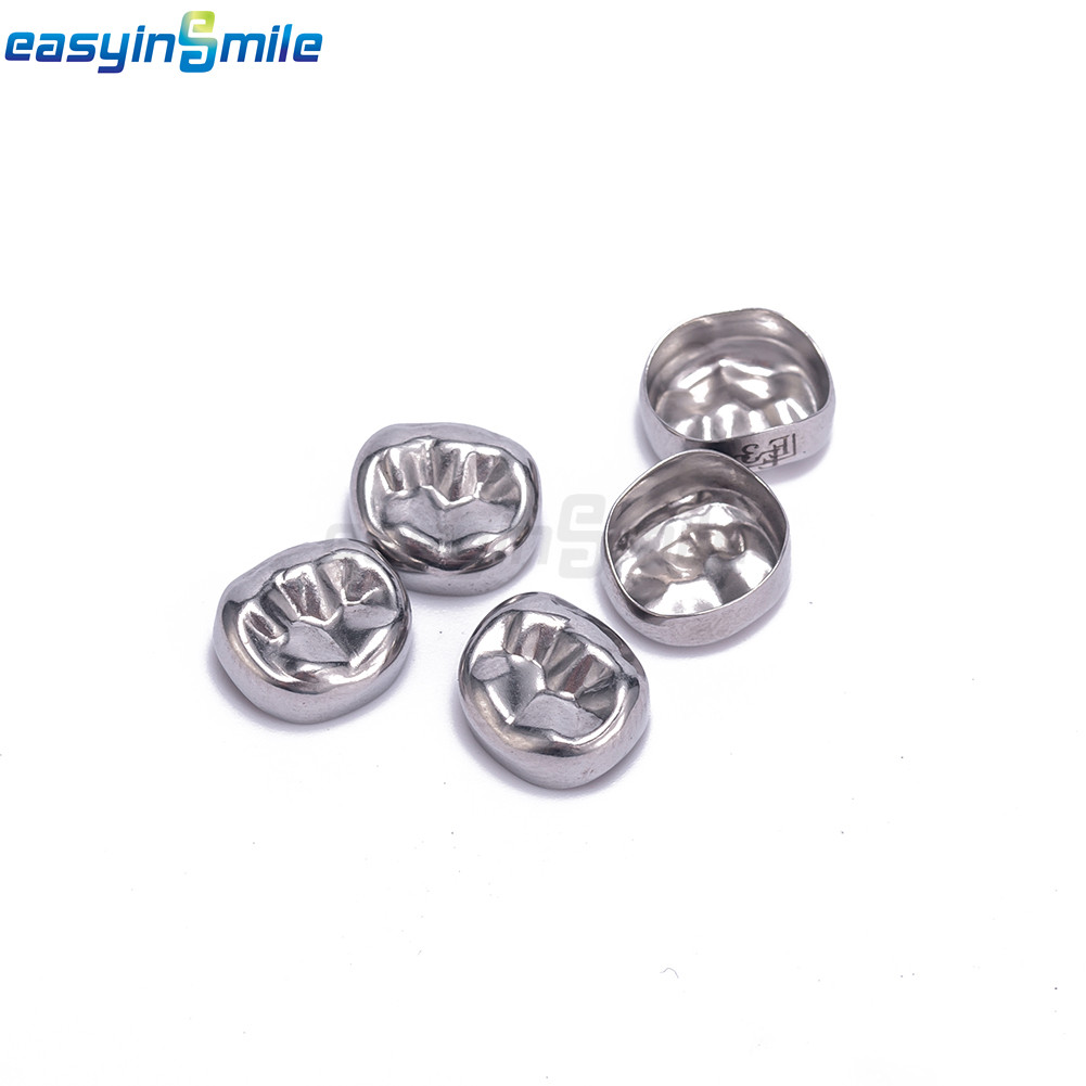5Pcs Dental Kids Crown Primary Molar Pediatric Crowns stainless steel 48 Sizes