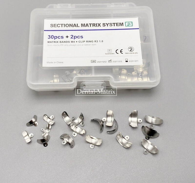 Dental Sectional Contoured System Matrix Bands M4 Universal Narrow Clamping Ring