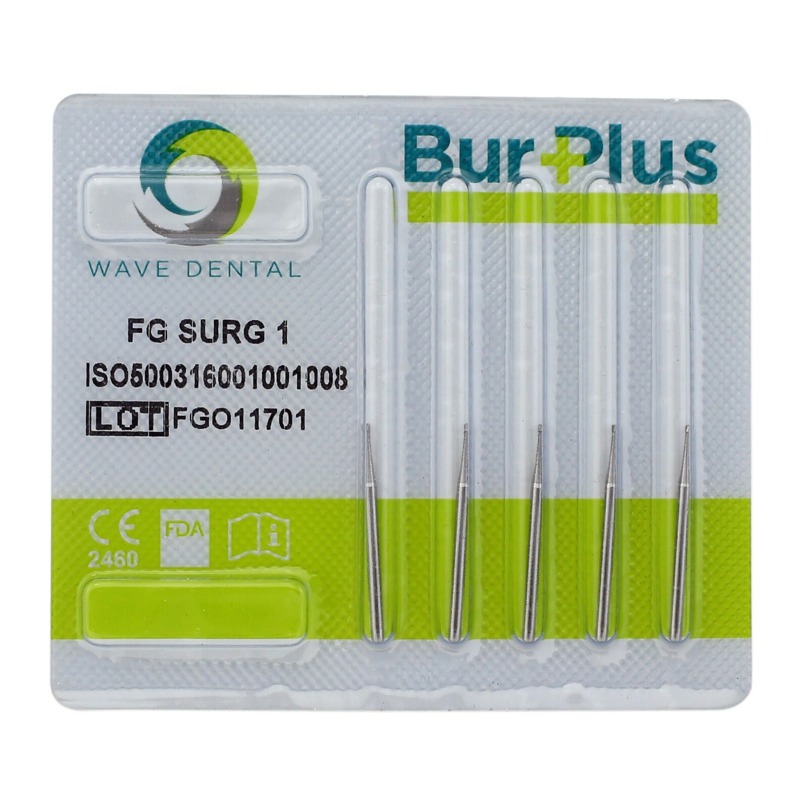 Wave Dental Oral Surgical Burs Round Tungsten Carbide FG SURG 1 2 8 Midwest FGOS