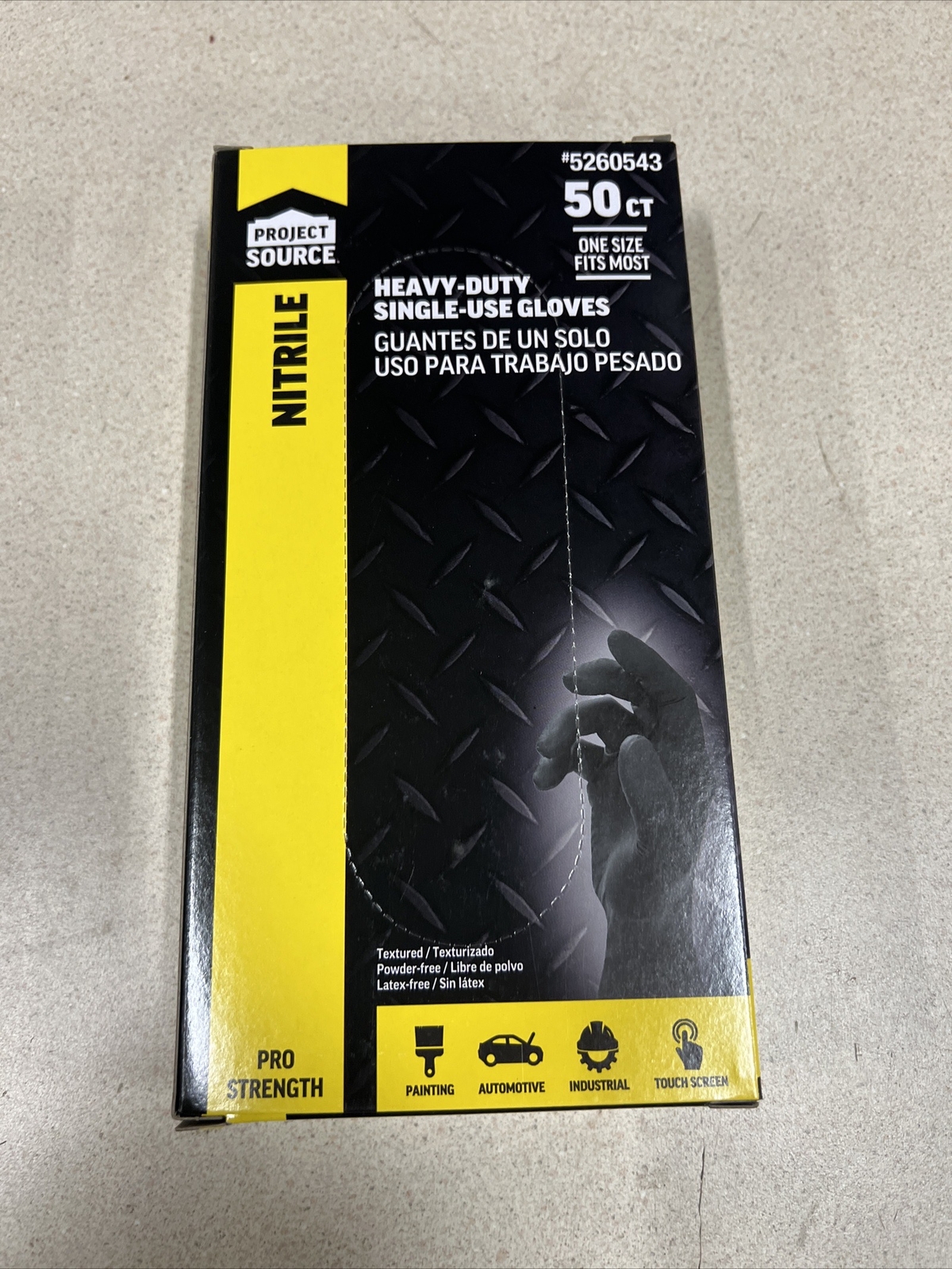 Project Source 50-Count Nitrile Disposable Cleaning Gloves 2-PACK (100 GLOVES)
