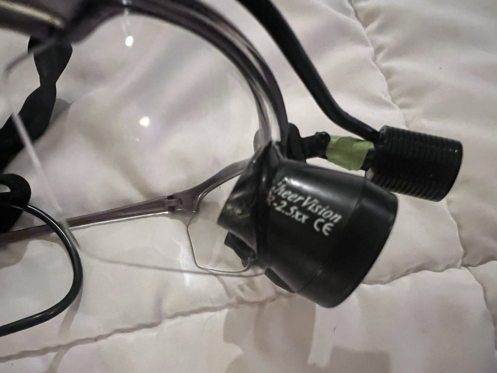 Sheer Vision Loupes 2.5 xx, Grey sport Frame. Light Included!