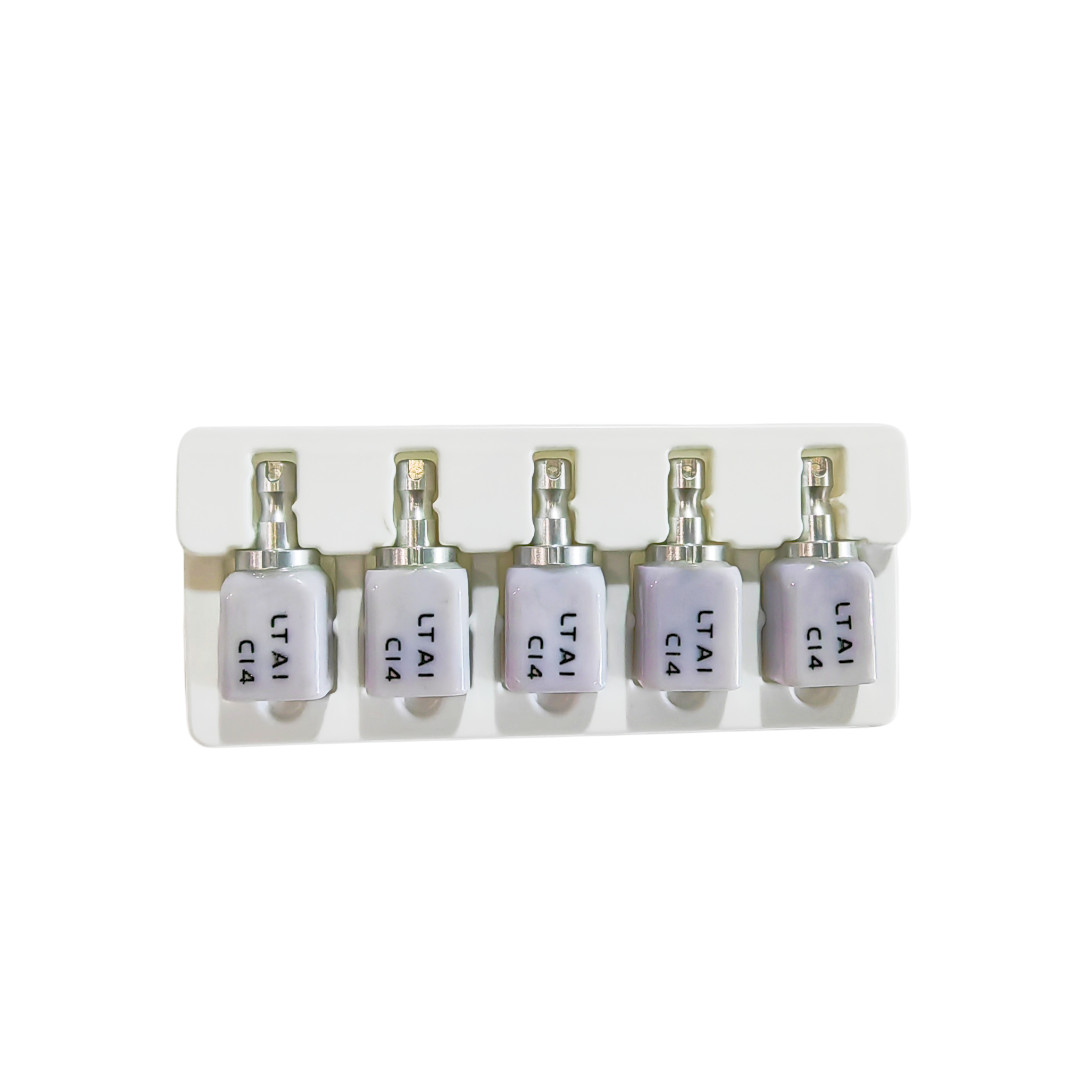 C14 High Transparency Dental Glass Ceramic Lithium Dislicate Blocks Cerec CADCAM