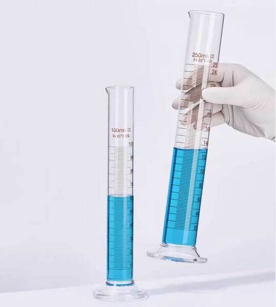 5ml – 1000ml Transparent Measuring Cylinder Graduated Lab Chemistry Glassware