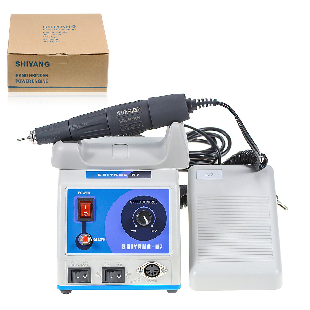 N7 Portable Dental Micromotor Polishing Unit with 45K RPM Polishing Handle H37LN