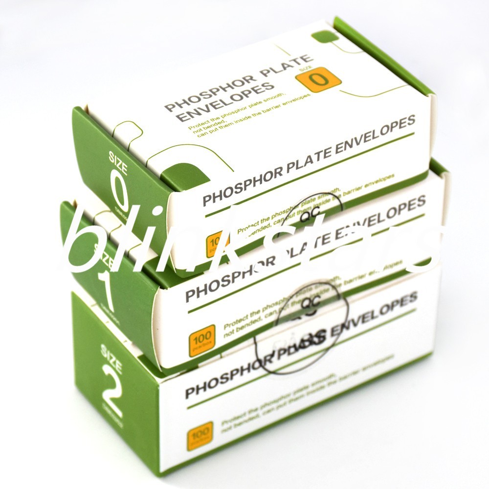 100Pcs/Box Protective Dental Phosphor Plates Envelope Paper Cover Barrier #0/1/2