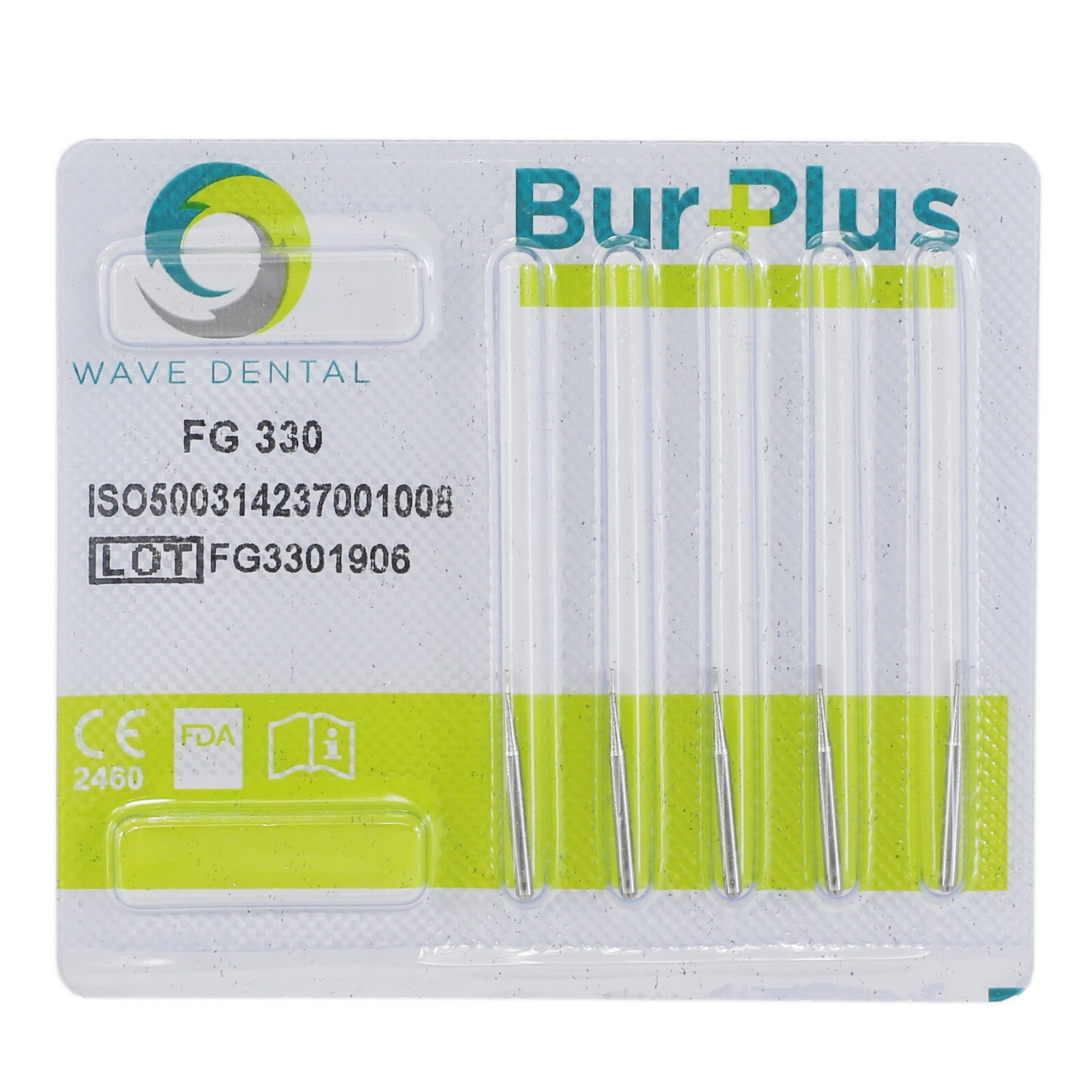Wave Dental Carbide Burs FG 330 245 High Speed Pear Domed Fissure Friction Grip