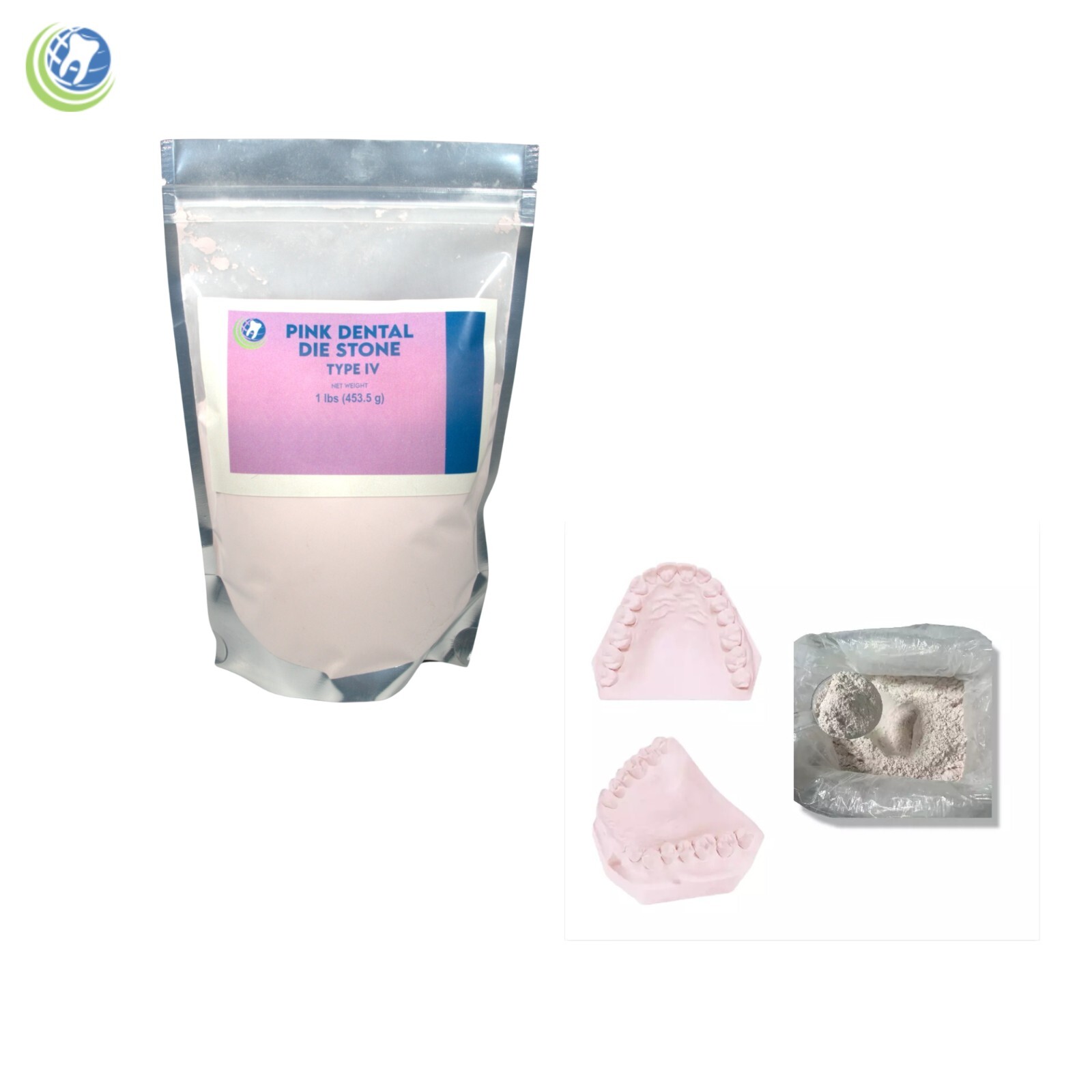 PINK DIE STONE TYPE IV ALL PURPOSE STRONG COMPOUND- NORMAL SETTING & 1 Lb.