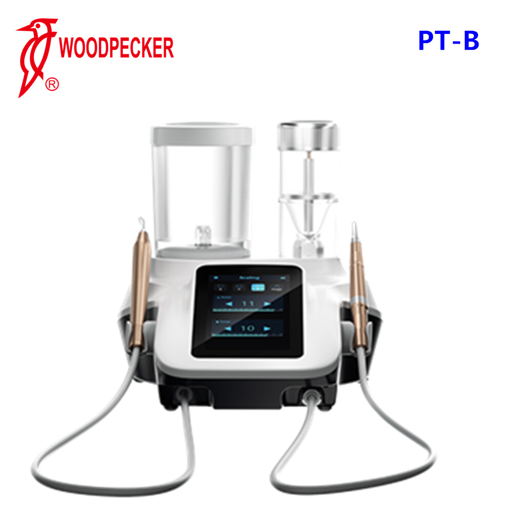 Woodpecker PT-B Dental Air Polisher & Ultrasonic Scaler w/ Wireless Foot Pedal