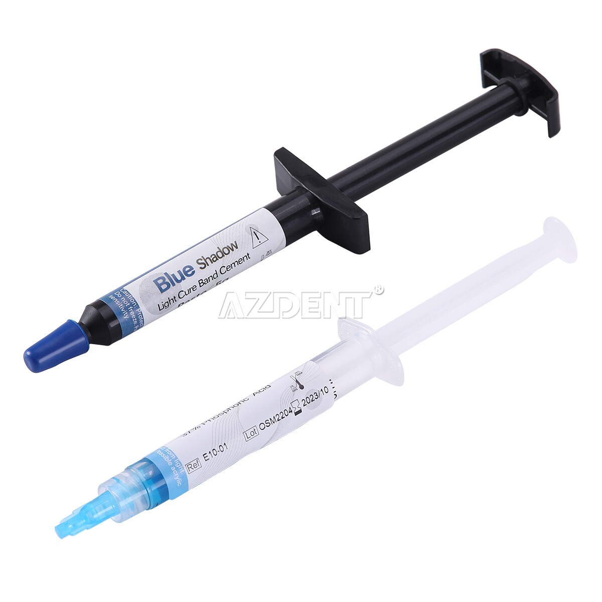 Dental Orthodontic Adhesive Light Cure Blue Glue Adhesive Paste+Etchant Acid Gel