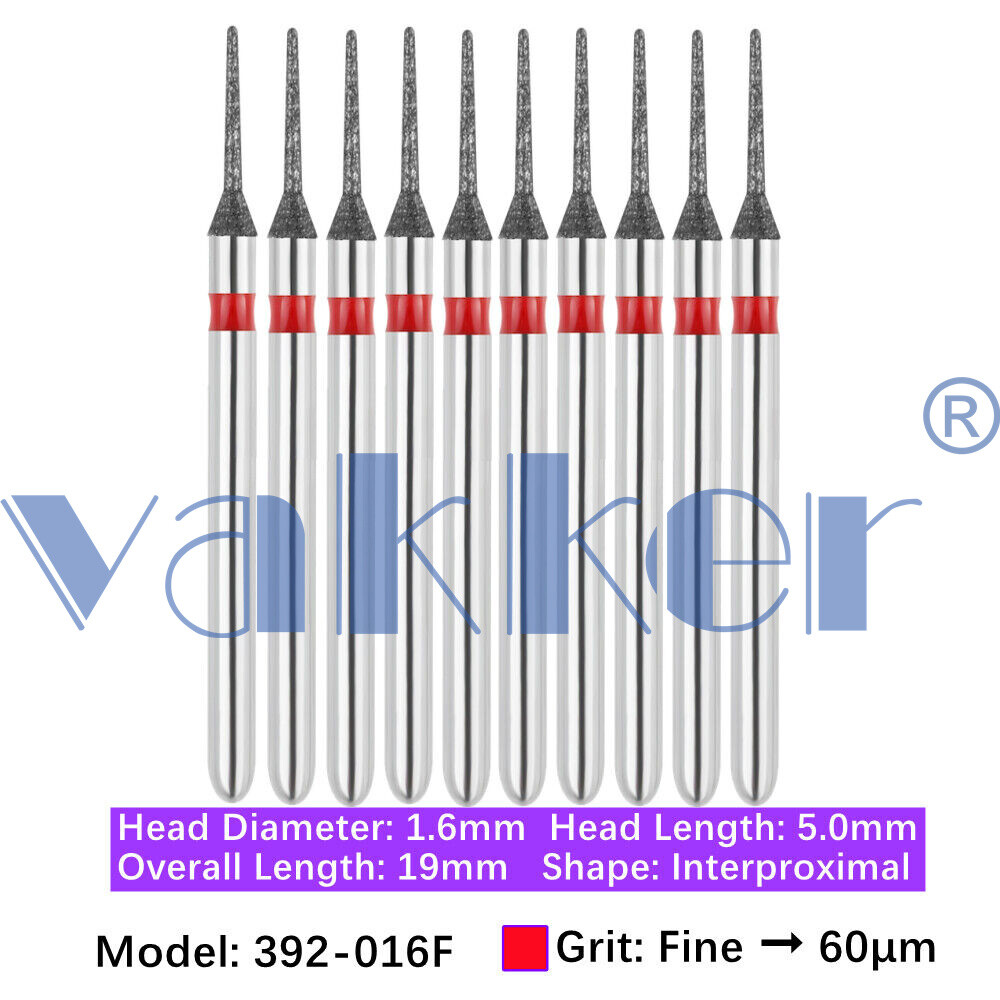 10 Burs Diamond Burs FG Interproximal Gross Reduction Super Fine Medium Coarse