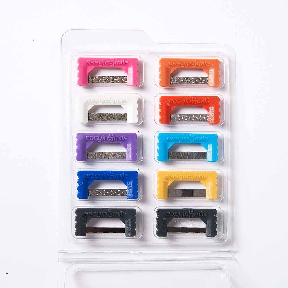 Orthodoncia Dental IPR IR Polish Strips Interproximal Reduction Serrated Saw Tip