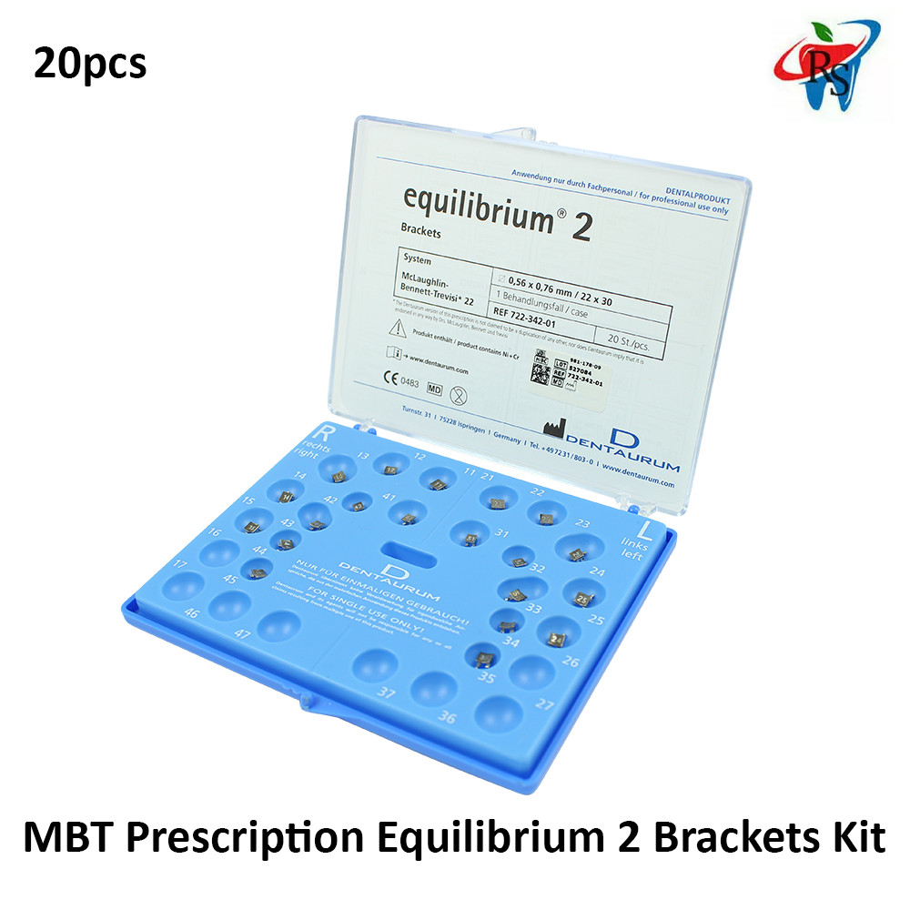 Dental Dentaurum MBT Prescription Equilibrium 2 Stainless Steel Brackets Kit