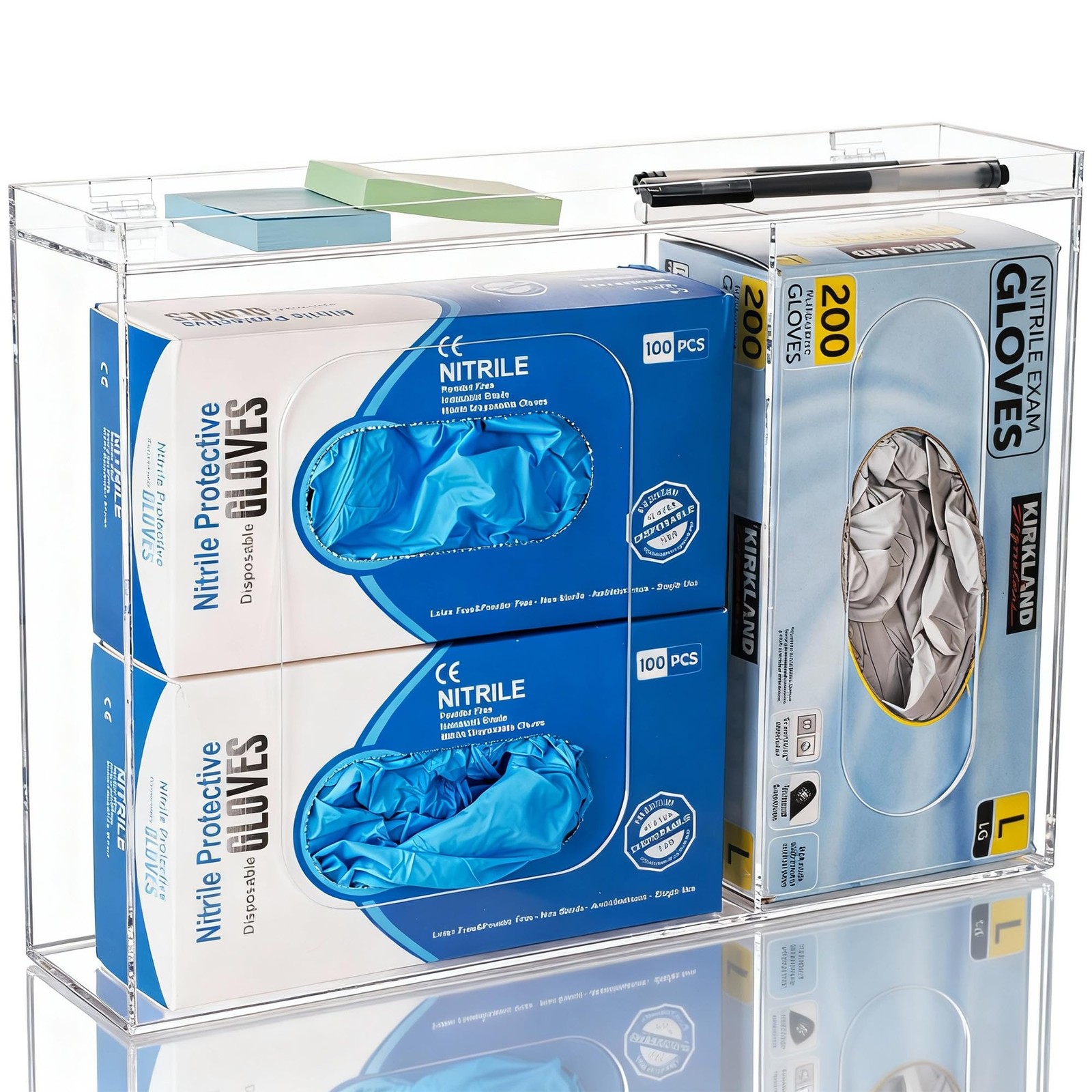Acrylic Disposable Glove Holder for Wall Mount or Tabletop , Clear Glove Box …