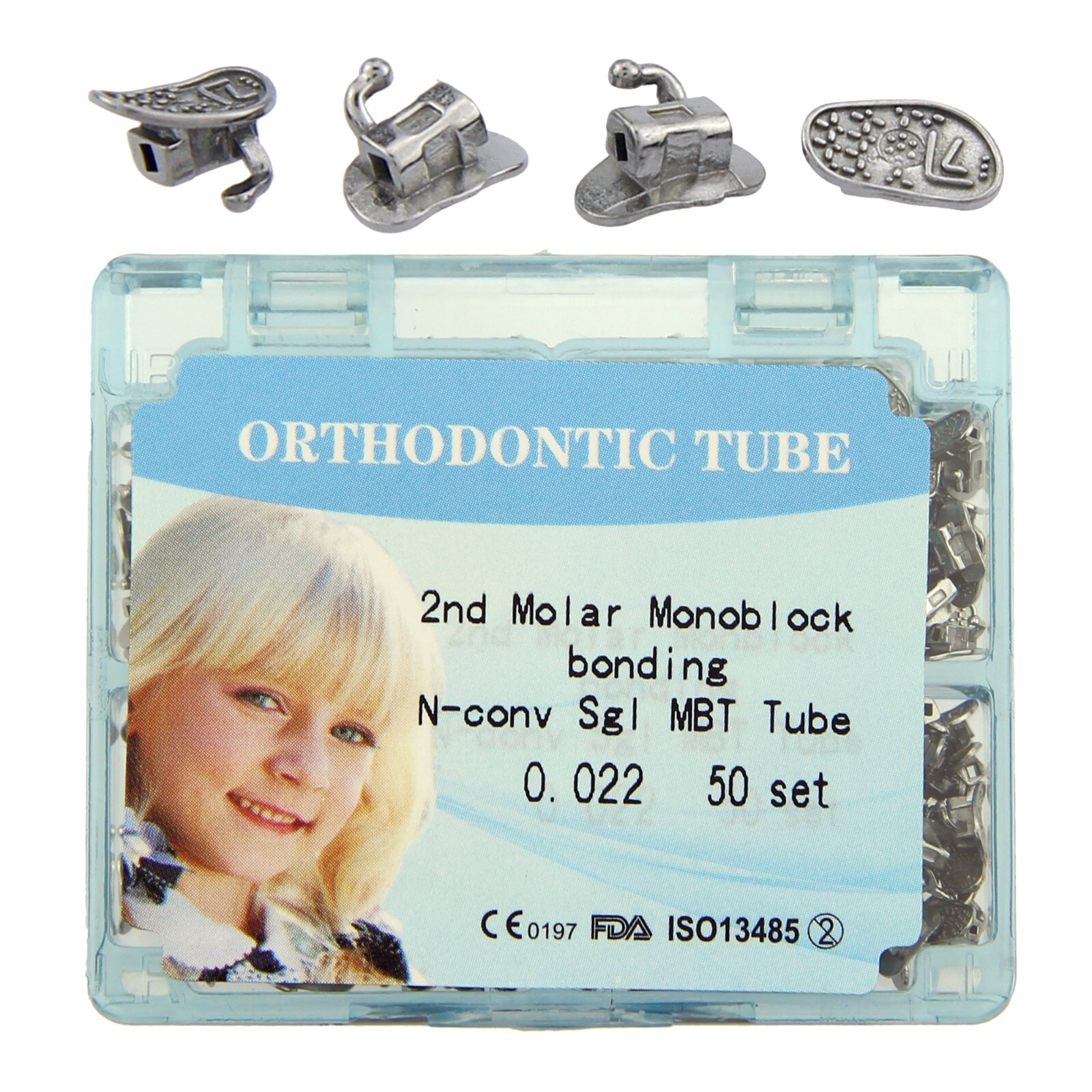 tubos de ortodoncia Dental Orthodontic Molar Tubes Buccal Tube Roth MBT 022 1st