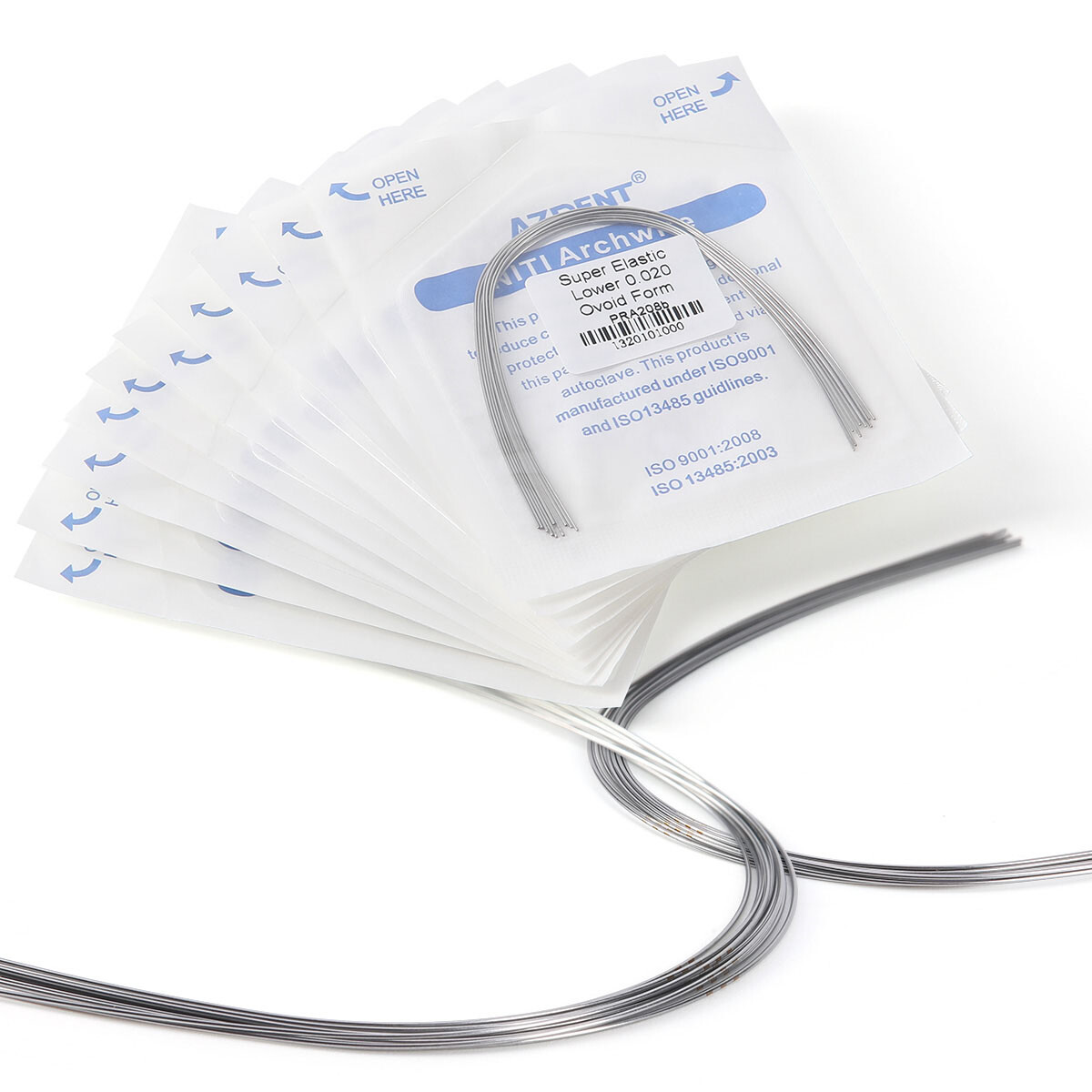 5bag Dental Orthodontic Super Elastic NITI Round Arch Wires Ovoid/Square/Natural