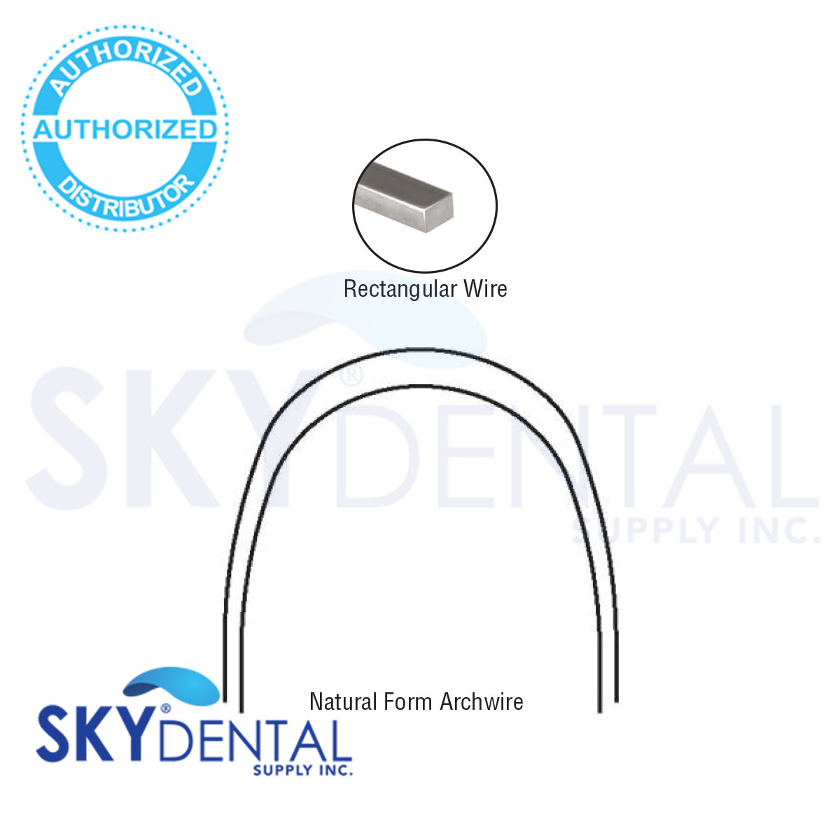Natural Form Wires Ortho Dental Rectangular Archwire Top quality 100/Pack