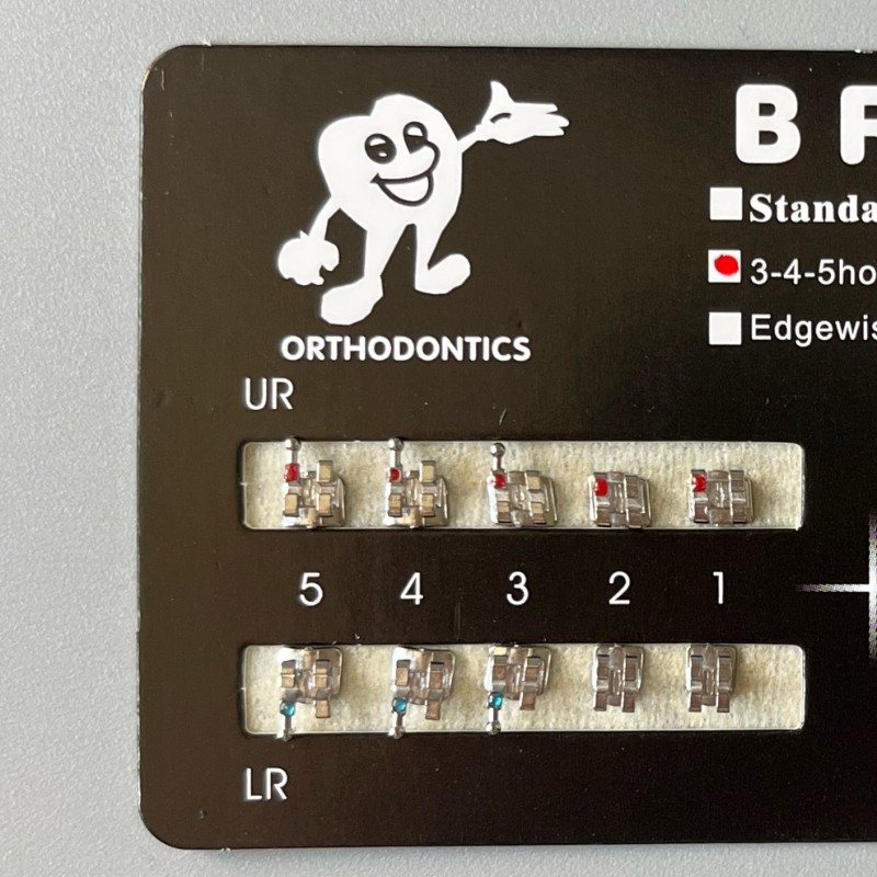 1-200Set Dental Orthodontic Metal MIM Monoblock Brackets Mini Roth 022 345 hooks