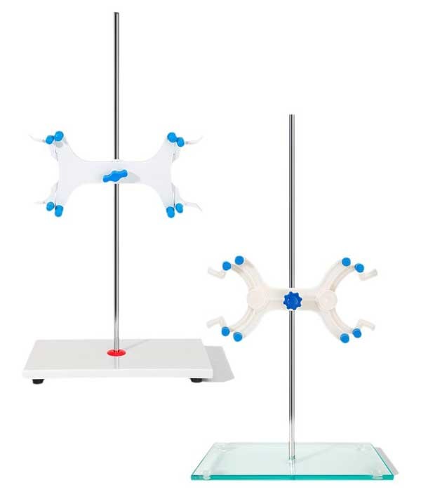 Lab Supply: Marble Base Support Stand for Titrator with Plastic Holder